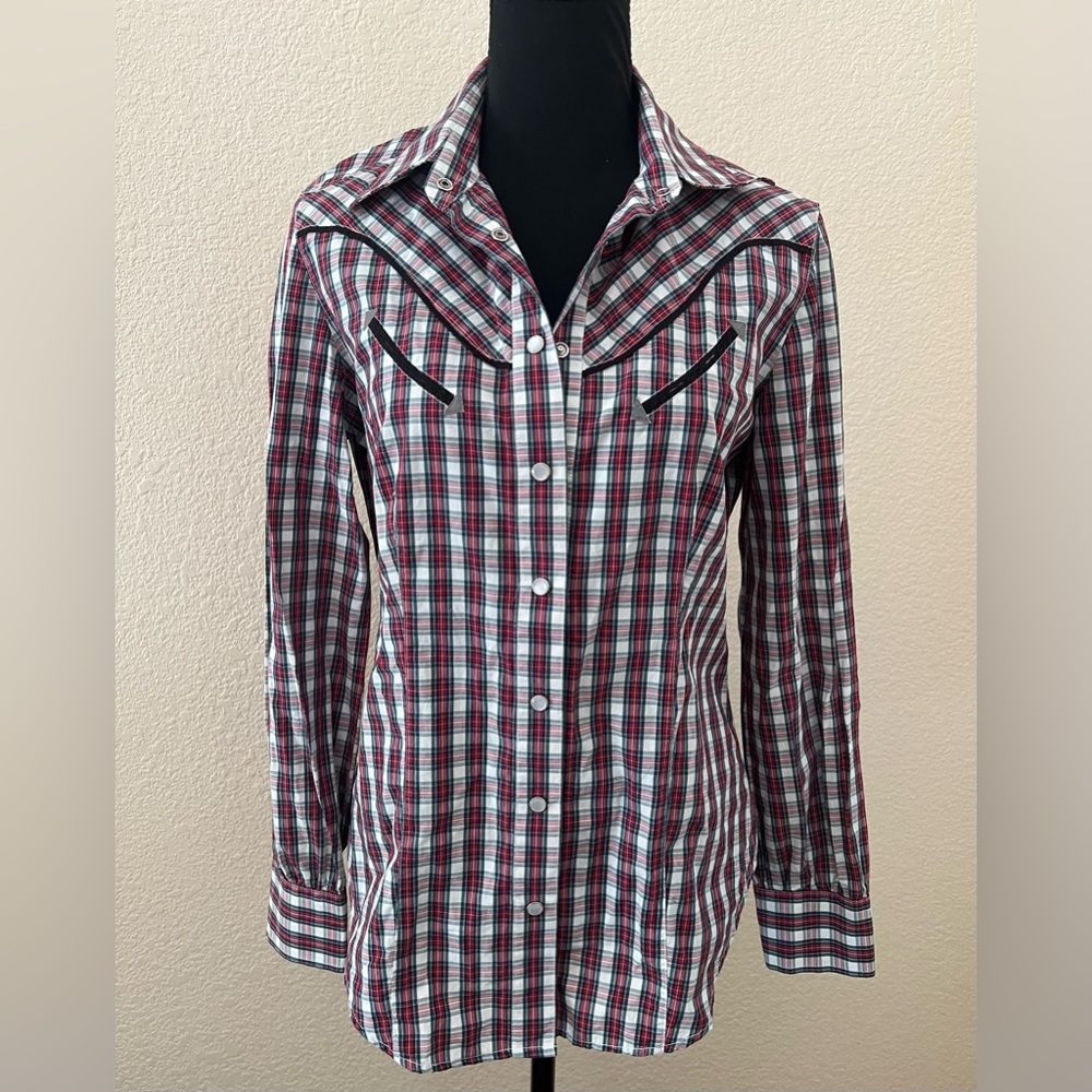 R.M. Williams Longhorn Women’s Long Sleeve Button Up Fitted Western Shirt US 6